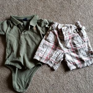 Gap Onesie and shorts